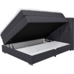 BOXSPRINGBED 140 cm x 200 cm, zwart textiel thumbnail 3