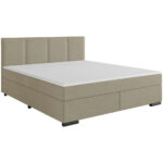 BOXSPRINGBED 160 cm x 200 cm, hout, textiel, wit karton thumbnail 2