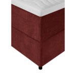 BOXSPRINGBED 180 cm x 200 cm, hout, bordeauxrood textiel thumbnail 3