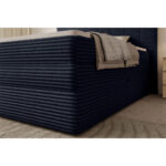 BOXSPRINGBED 180 cm x 200 cm, zwart textiel thumbnail 4