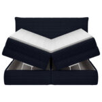 BOXSPRINGBED 180 cm x 200 cm, zwart textiel thumbnail 7