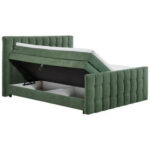 BOXSPRING BED 180 cm x 200 cm, textiel, houtmateriaal olijfgroen thumbnail 4