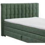 BOXSPRING BED 180 cm x 200 cm, textiel, houtmateriaal olijfgroen thumbnail 7
