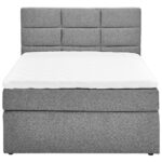 BOXSPRINGBED 120 cm x 200 cm, grijs textiel thumbnail 3