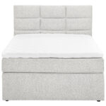 BOXSPRINGBED 140 cm x 200 cm, grijswit textiel thumbnail 4