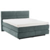 BOXSPRINGBED 180 cm x 200 cm, grijsgroen textiel