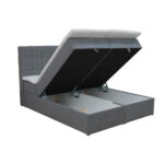 BOXSPRINGBED 160 cm x 200 cm, hout, textiel, houten materiaal thumbnail 2