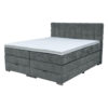 BOXSPRINGBED 160 cm x 200 cm, textiel, houtmateriaal