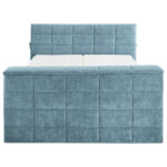 BOXSPRINGBED 180 cm x 200 cm, blauw textiel thumbnail 5
