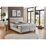 BOXSPRINGBED 180 cm x 200 cm, wit textiel thumbnail 2