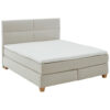 BOXSPRINGBED 180 cm x 200 cm, wit textiel