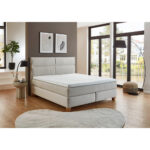 BOXSPRINGBED 180 cm x 200 cm, wit textiel thumbnail 3