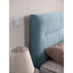 BOXSPRINGBED 200 cm x 220 cm, pastelblauw textiel thumbnail 5