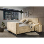 BOXSPRINGBED 180 cm x 200 cm, gebakken kleur textiel thumbnail 2