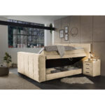 BOXSPRINGBED 180 cm x 200 cm, gebakken kleur textiel thumbnail 6