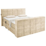 BOXSPRINGBED 180 cm x 200 cm, gebakken kleur textiel thumbnail 3