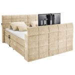 BOXSPRINGBED 180 cm x 200 cm, gebakken kleur textiel thumbnail 4