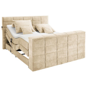 BOXSPRINGBED 180 cm x 200 cm, gebakken kleur textiel