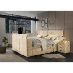 BOXSPRINGBED 180 cm x 200 cm, gebakken kleur textiel thumbnail 6