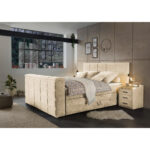 BOXSPRINGBED 180 cm x 200 cm, gebakken kleur textiel thumbnail 2