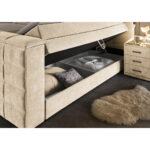 BOXSPRINGBED 180 cm x 200 cm, gebakken kleur textiel thumbnail 3