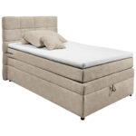 BOXSPRINGBED 120 cm x 200 cm, gebakken kleur textiel thumbnail 2