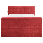 BOXSPRINGBED 180 cm x 200 cm, rood textiel thumbnail 5