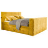 BOXSPRINGBED 180 cm x 200 cm, geel textiel