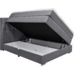 BOXSPRINGBED 140 cm x 200 cm, grijs textiel thumbnail 2
