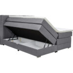 BOXSPRINGBED 160 cm x 200 cm, grijs textiel thumbnail 3