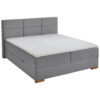BOXSPRINGBED 180 cm x 200 cm, grijs textiel