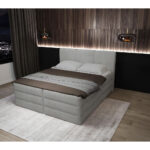 BOXSPRING BED 180 cm x 200 cm, hout, textiel, houtmateriaal grijs thumbnail 7