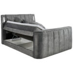 BOXSPRINGBED 180 cm x 200 cm, textiel, materiaal hout grijs thumbnail 3