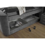 BOXSPRINGBED 180 cm x 200 cm, textiel, materiaal hout grijs thumbnail 7