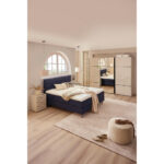 BOXSPRINGBED 180 cm x 200 cm, textiel antraciet thumbnail 6