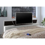 BOXSPRINGBED 180 cm x 200 cm, zilverkleurig textiel thumbnail 4