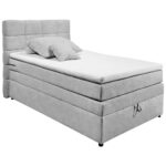 BOXSPRINGBED 120 cm x 200 cm, zilverkleur thumbnail 2
