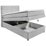 BOXSPRINGBED 120 cm x 200 cm, zilverkleur thumbnail 3