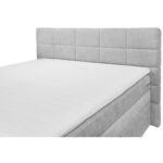 BOXSPRINGBED 180 cm x 200 cm, zilverkleurig textiel thumbnail 3