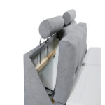 BOXSPRINGBED 180 cm x 200 cm, textiel, lichtgrijs houtmateriaal thumbnail 7