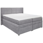 BOXSPRINGBED 180 cm x 200 cm, lichtgrijs thumbnail 2