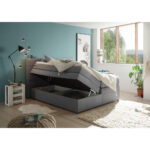 BOXSPRINGBED 180 cm x 200 cm, lichtgrijs thumbnail 5
