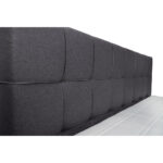 BOXSPRINGBED 160 cm x 200 cm, donkergrijs textiel thumbnail 5