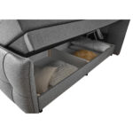 BOXSPRING BED 160 cm x 200 cm, textiel, materiaal hout donkergrijs thumbnail 7