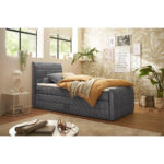 BEDBOXSPRING x , textiel, materiaal hout donkergrijs thumbnail 1
