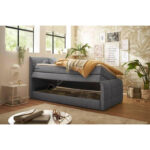 BEDBOXSPRING x , textiel, materiaal hout donkergrijs thumbnail 3