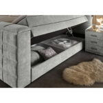BOXSPRINGBED 180 cm x 200 cm, vuilbruin textiel thumbnail 3