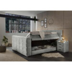 BOXSPRINGBED 180 cm x 200 cm, vuilbruin textiel thumbnail 6