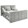 BOXSPRINGBED 180 cm x 200 cm, vuilbruin textiel