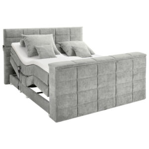 BOXSPRINGBED 180 cm x 200 cm, vuilbruin textiel